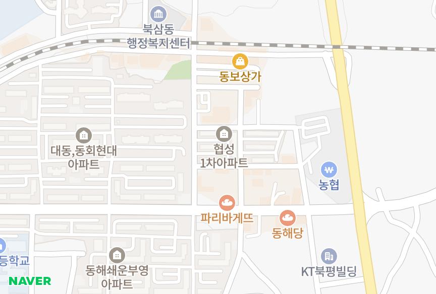 강원특별자치도 동해시 동회동 동회협성1차 위치·실거래 시세 지도