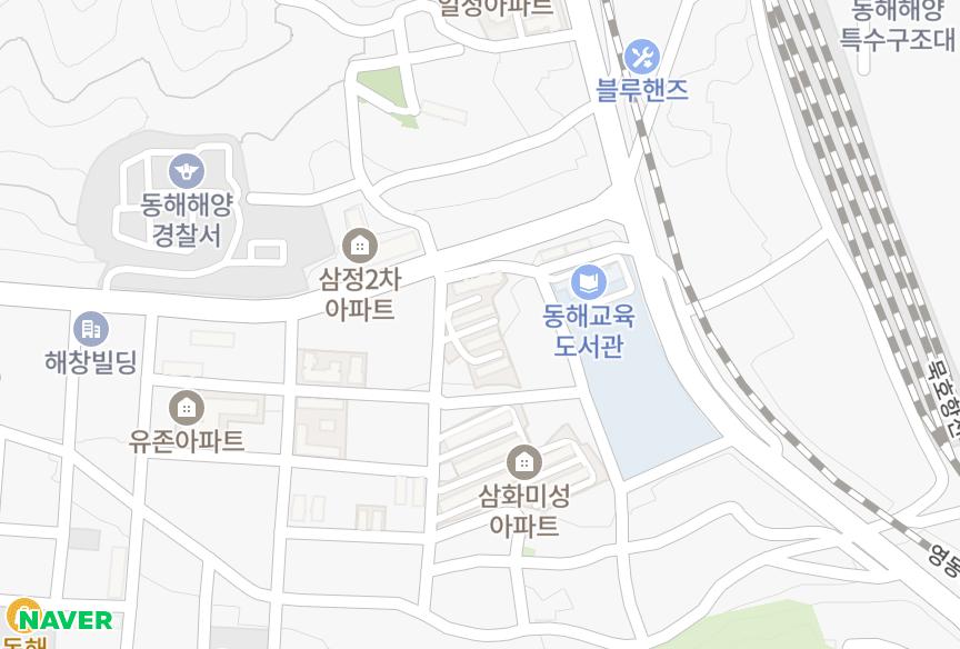 강원특별자치도 동해시 부곡동 동성 위치·실거래 시세 지도