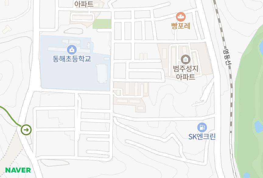 강원특별자치도 동해시 용정동 승우1차 위치·실거래 시세 지도