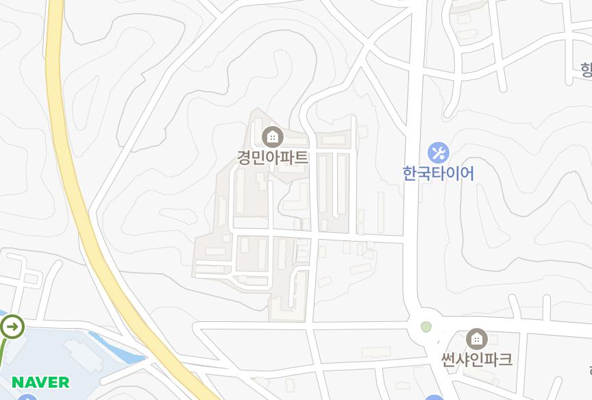 강원특별자치도 동해시 발한동 삼우 위치·실거래 시세 지도