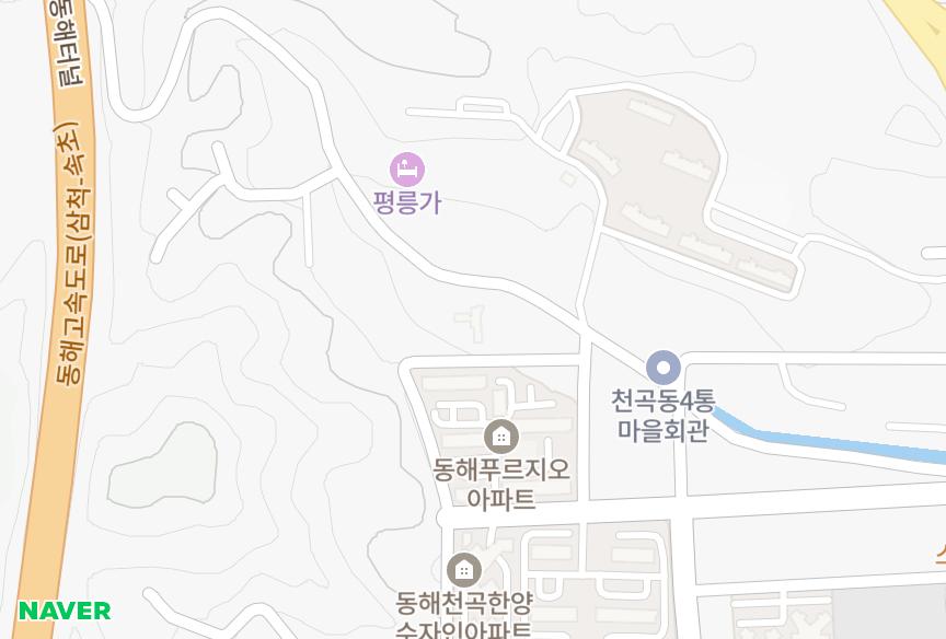 강원특별자치도 동해시 평릉동 렉시움 위치·실거래 시세 지도