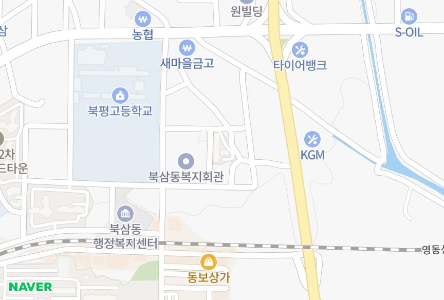 강원특별자치도 동해시 동회동 동회대아주택2차 위치·실거래 시세 지도