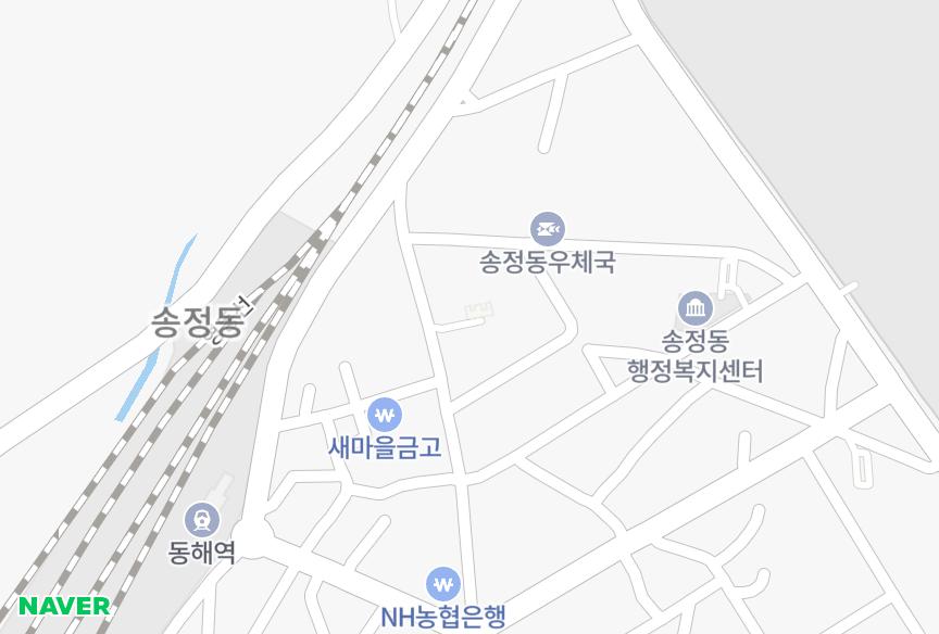 강원특별자치도 동해시 송정동 덕산 위치·실거래 시세 지도