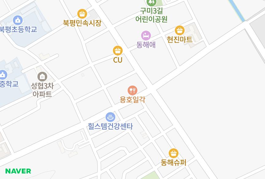 강원특별자치도 동해시 구미동 유성타워 위치·실거래 시세 지도