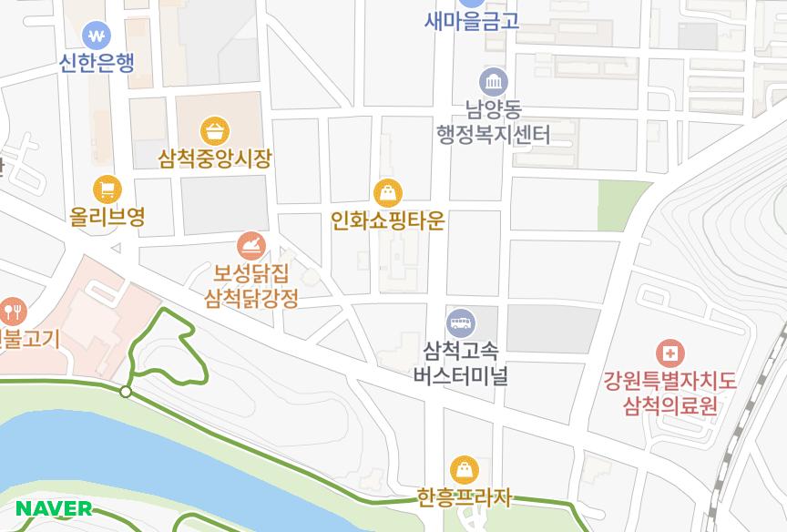강원특별자치도 삼척시 남양동 세연상가 위치·실거래 시세 지도