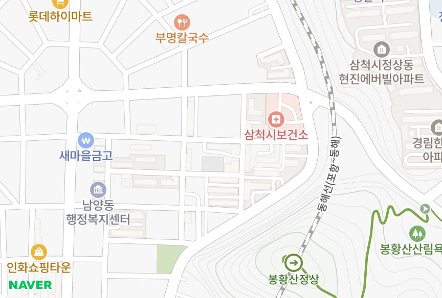 강원특별자치도 삼척시 남양동 진주 위치·실거래 시세 지도
