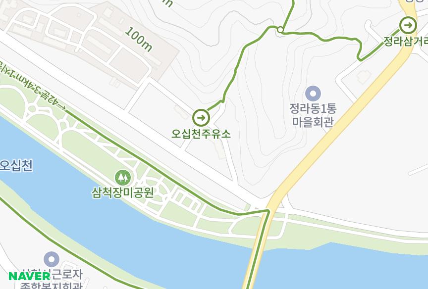 강원특별자치도 삼척시 정상동 정상동원파크1차 위치·실거래 시세 지도