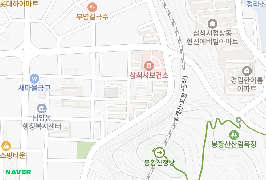 강원특별자치도 삼척시 남양동 선창 위치·실거래 시세 지도