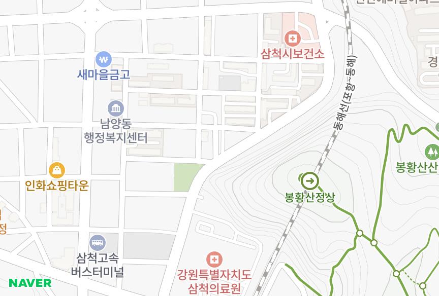 강원특별자치도 삼척시 남양동 선경빌라1차 위치·실거래 시세 지도