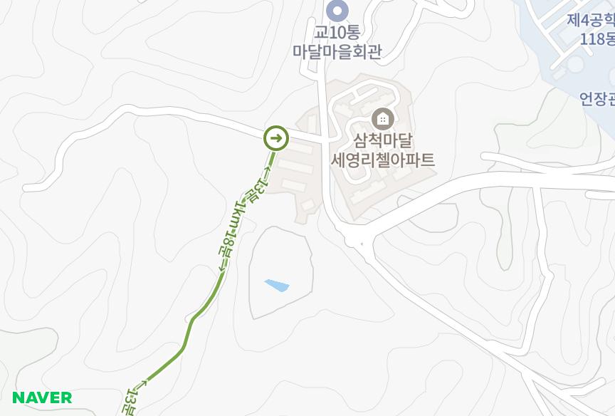 강원특별자치도 삼척시 마달동 혜진2차 위치·실거래 시세 지도