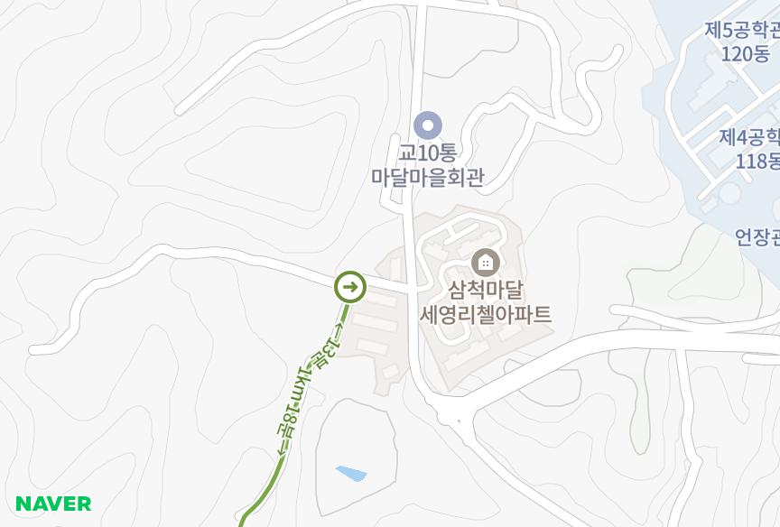 강원특별자치도 삼척시 마달동 혜진3차 위치·실거래 시세 지도