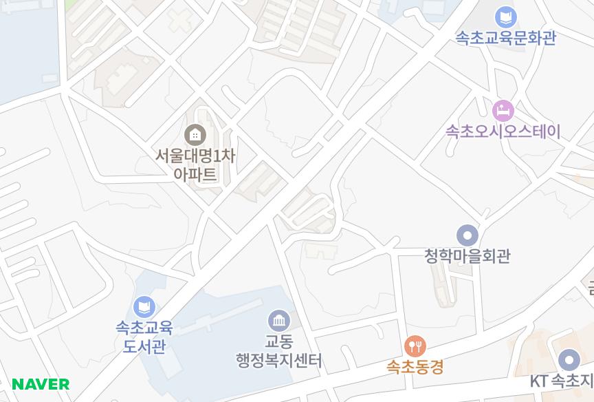 강원특별자치도 속초시 청학동 금강 위치·실거래 시세 지도
