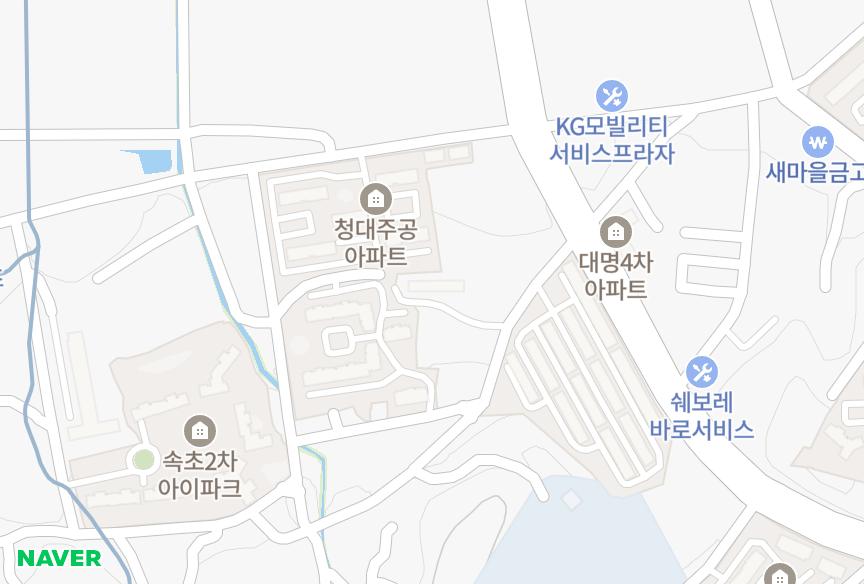 강원특별자치도 속초시 조양동 청대대명 위치·실거래 시세 지도