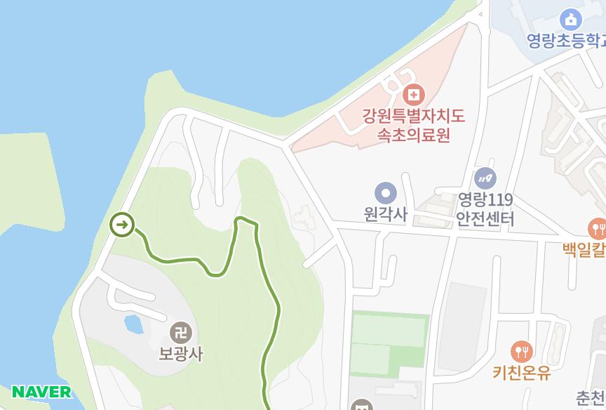 강원특별자치도 속초시 동명동 레이크뷰 위치·실거래 시세 지도