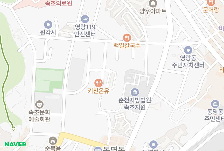 강원특별자치도 속초시 영랑동 무궁화 위치·실거래 시세 지도