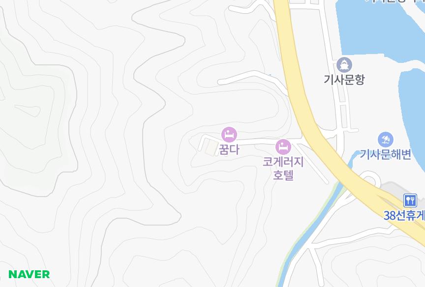 강원특별자치도 양양군 현북면 기사문리 티엠힐 위치·실거래 시세 지도