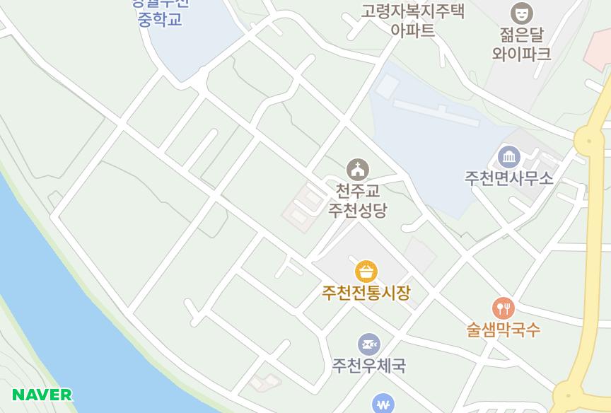 강원특별자치도 영월군 주천면 주천리 진성레빌 위치·실거래 시세 지도