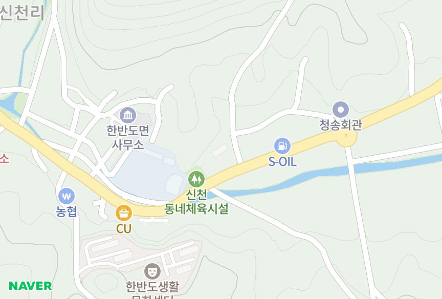 강원특별자치도 영월군 한반도면 신천리 장미 위치·실거래 시세 지도