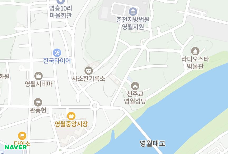 강원특별자치도 영월군 영월읍 영흥리 J-클래식A동 위치·실거래 시세 지도