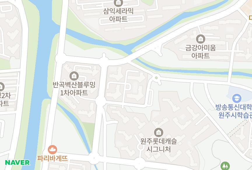 강원특별자치도 원주시 반곡동 반곡벽산블루밍2차 위치·실거래 시세 지도