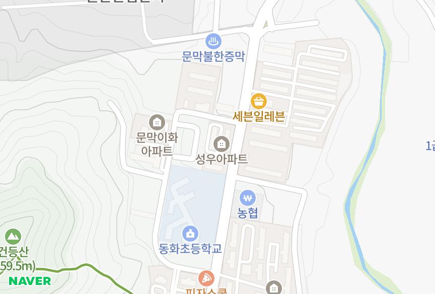 강원특별자치도 원주시 문막읍 동화리 성우 위치·실거래 시세 지도