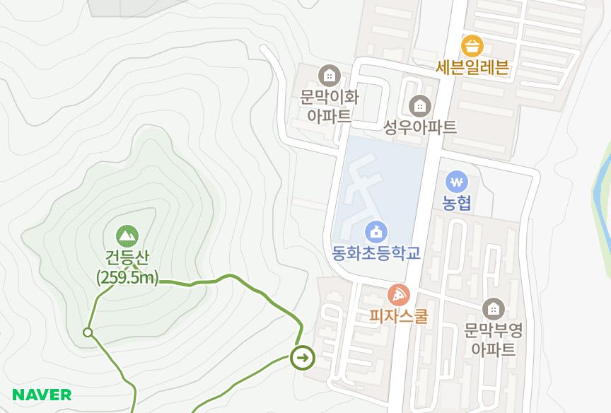 강원특별자치도 원주시 문막읍 동화리 금광포란재 위치·실거래 시세 지도