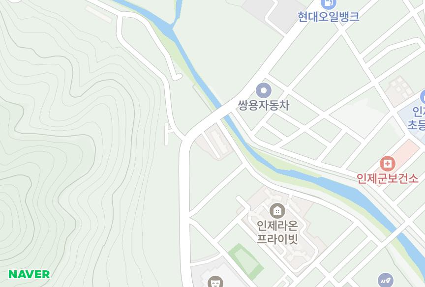 강원특별자치도 인제군 인제읍 남북리 인제대희지센트 위치·실거래 시세 지도
