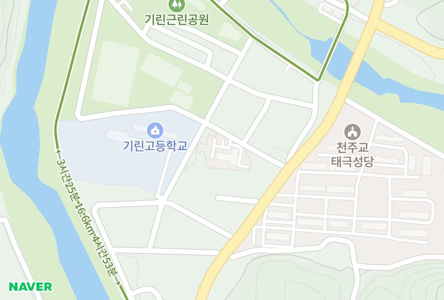 강원특별자치도 인제군 기린면 현리 한백내린천 위치·실거래 시세 지도