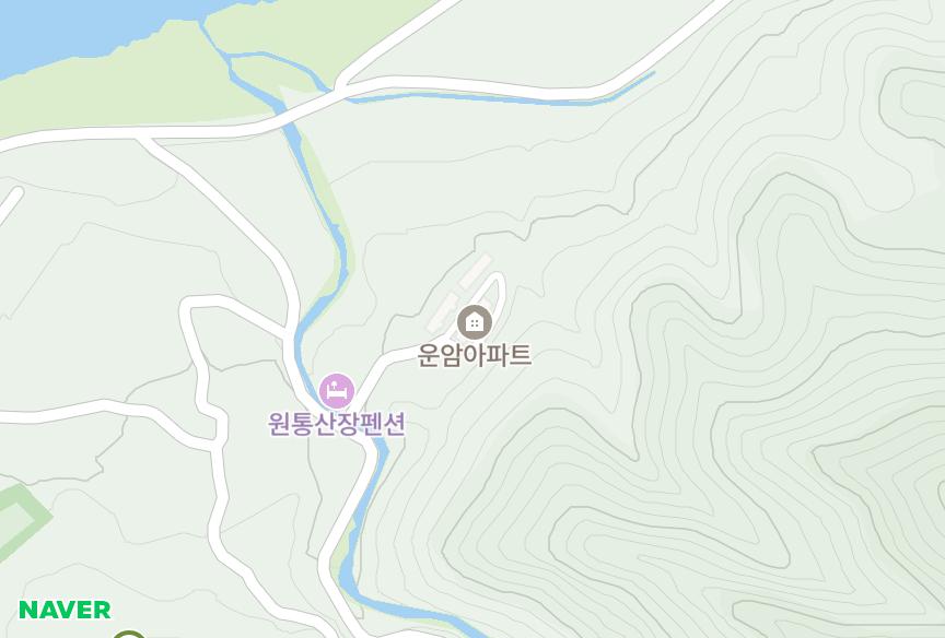 강원특별자치도 인제군 북면 원통리 운암 위치·실거래 시세 지도