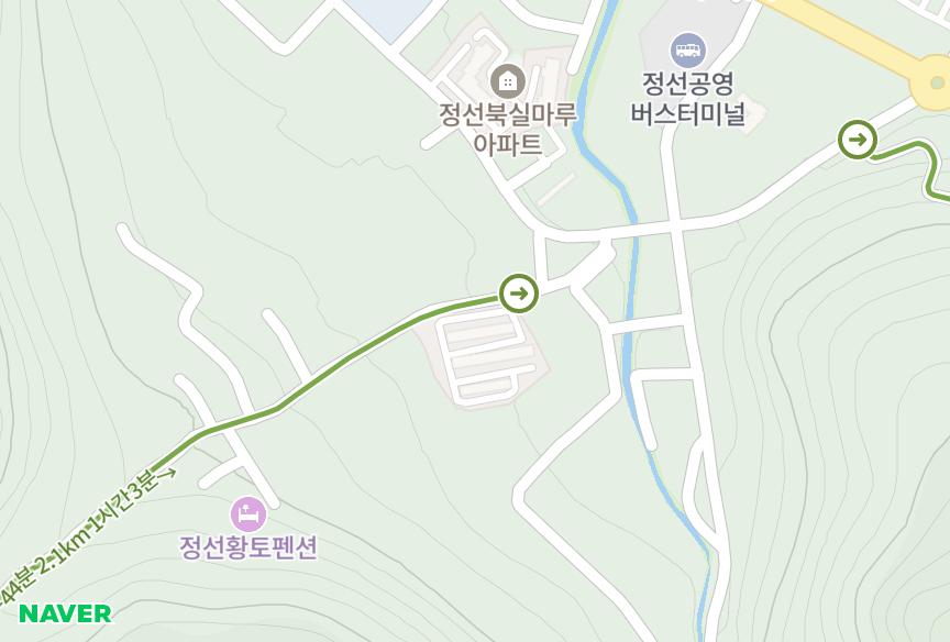 강원특별자치도 정선군 정선읍 북실리 아리랑 위치·실거래 시세 지도
