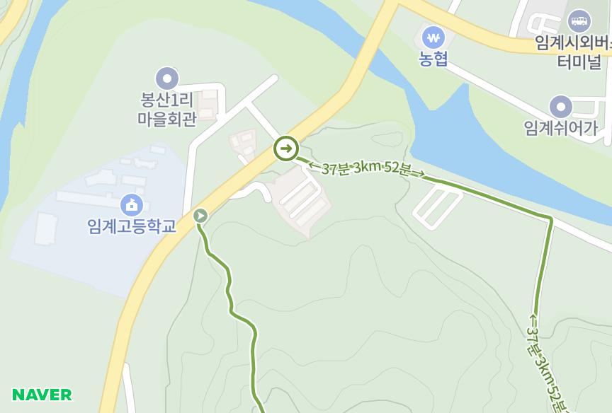 강원특별자치도 정선군 임계면 봉산리 동산 위치·실거래 시세 지도