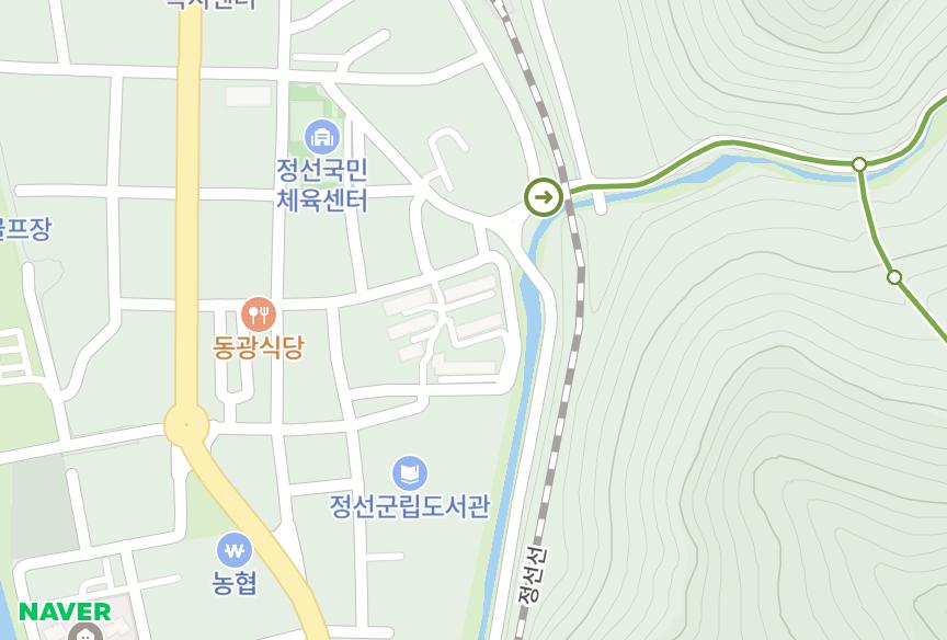 강원특별자치도 정선군 정선읍 애산리 이강아리채3단지 위치·실거래 시세 지도
