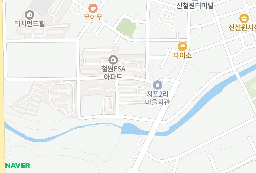 강원특별자치도 철원군 갈말읍 지포리 삼호 위치·실거래 시세 지도