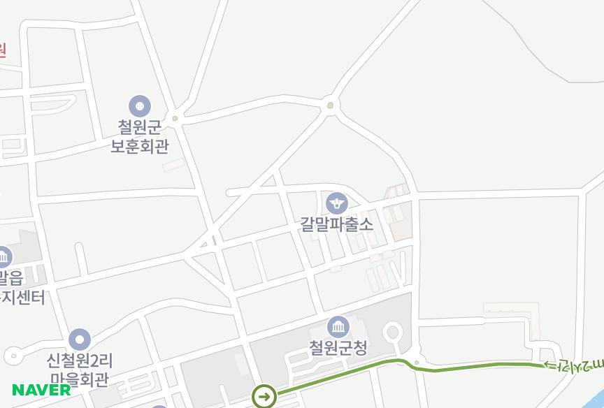 강원특별자치도 철원군 갈말읍 신철원리 영남 위치·실거래 시세 지도