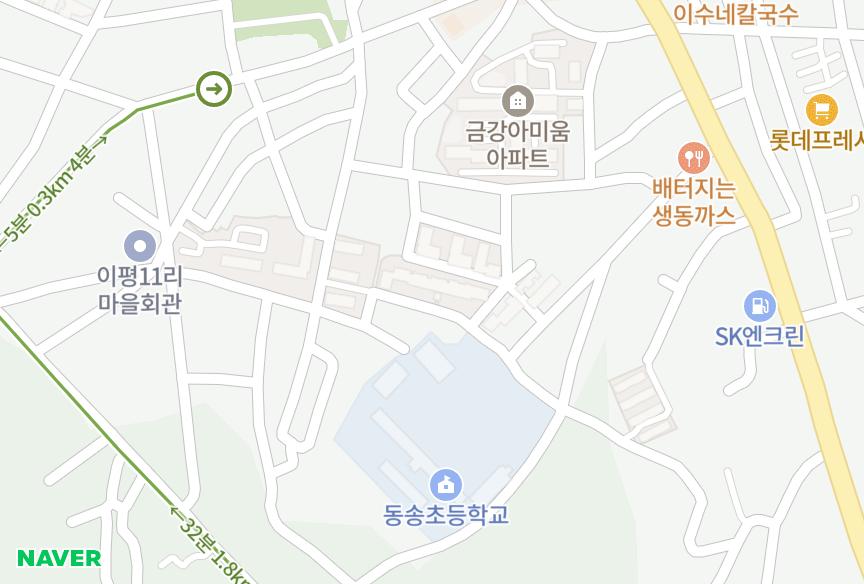 강원특별자치도 철원군 동송읍 이평리 금학 위치·실거래 시세 지도