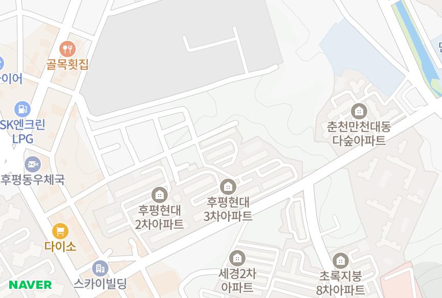 강원특별자치도 춘천시 후평동 개나리 위치·실거래 시세 지도