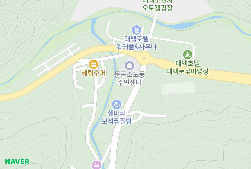 강원특별자치도 태백시 소도동 동진빌리지 위치·실거래 시세 지도