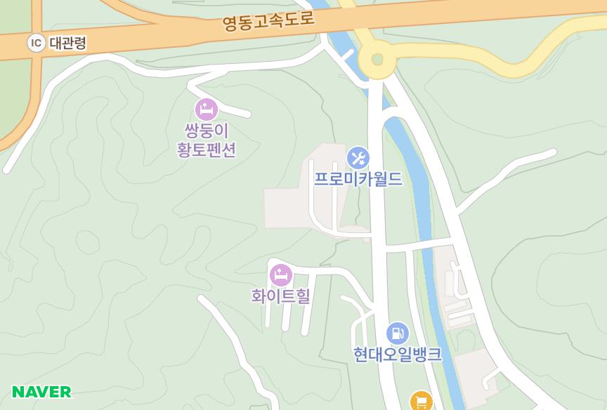 강원특별자치도 평창군 대관령면 횡계리 쉐모아 위치·실거래 시세 지도