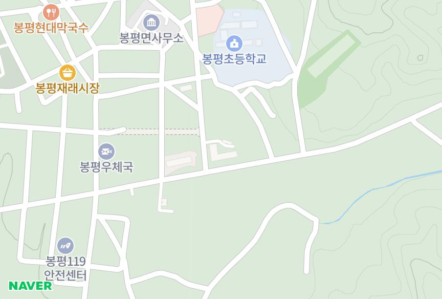 강원특별자치도 평창군 봉평면 창동리 봉평빅하우스 위치·실거래 시세 지도