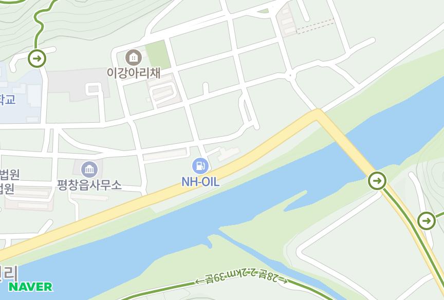 강원특별자치도 평창군 평창읍 중리 평창스카이원 위치·실거래 시세 지도