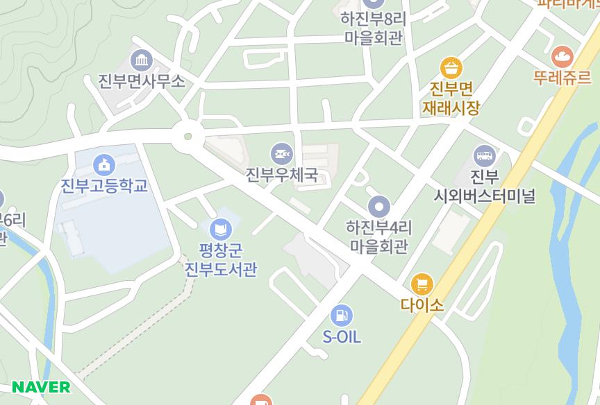 강원특별자치도 평창군 진부면 하진부리 두레프라임 위치·실거래 시세 지도