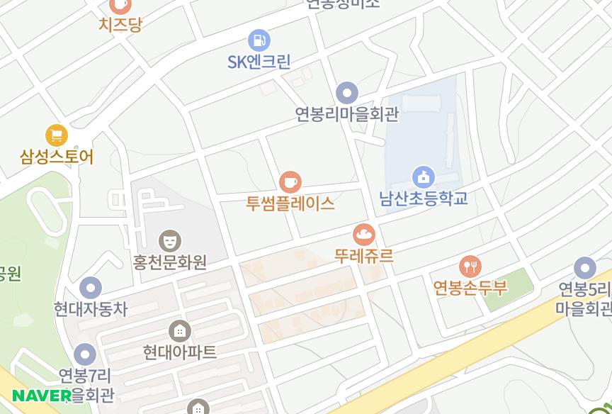 강원특별자치도 홍천군 홍천읍 연봉리 베네치아 위치·실거래 시세 지도