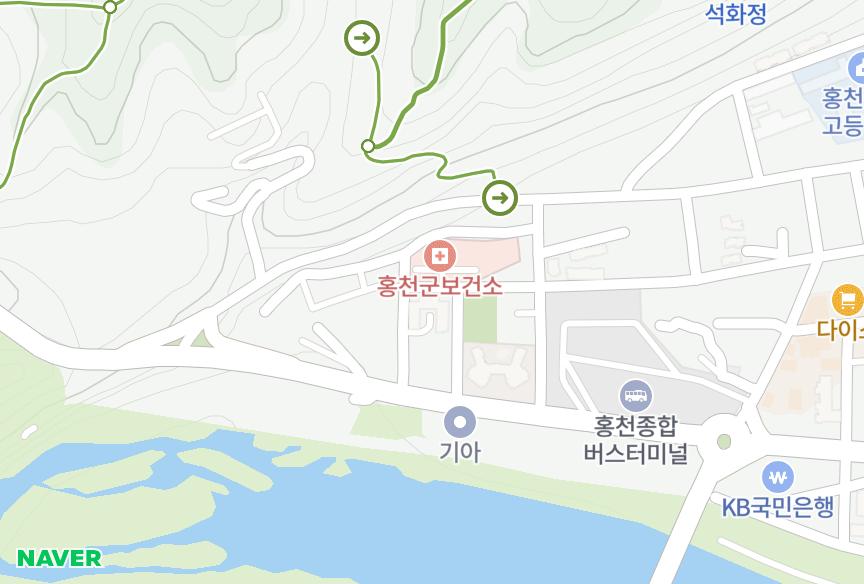 강원특별자치도 홍천군 홍천읍 희망리 수정 위치·실거래 시세 지도