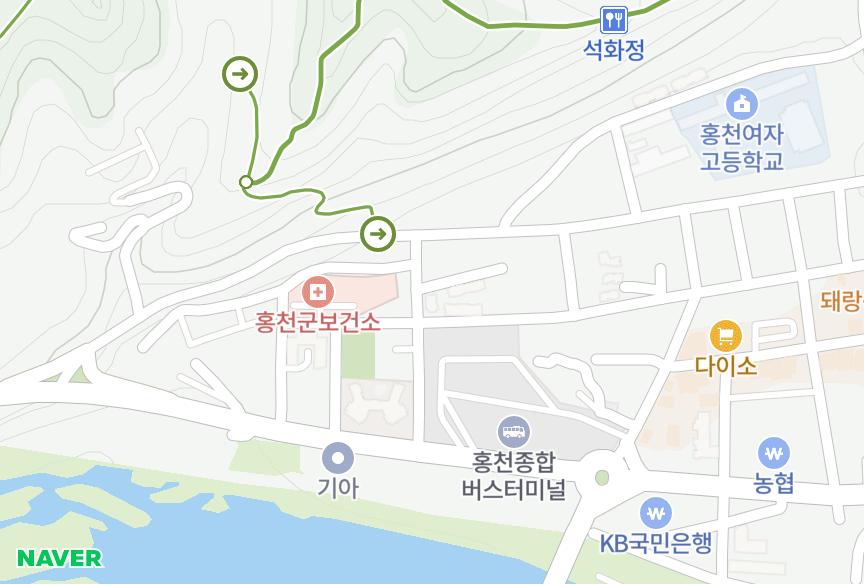 강원특별자치도 홍천군 홍천읍 희망리 세종 위치·실거래 시세 지도