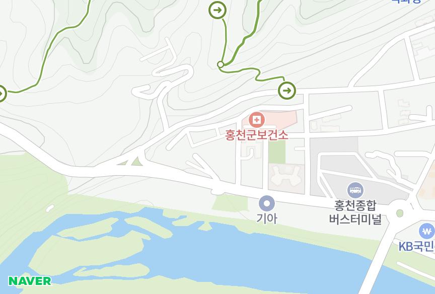 강원특별자치도 홍천군 홍천읍 희망리 만복아트빌라 위치·실거래 시세 지도