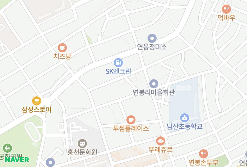 강원특별자치도 홍천군 홍천읍 연봉리 홍천읍 연봉리햇살1차 위치·실거래 시세 지도
