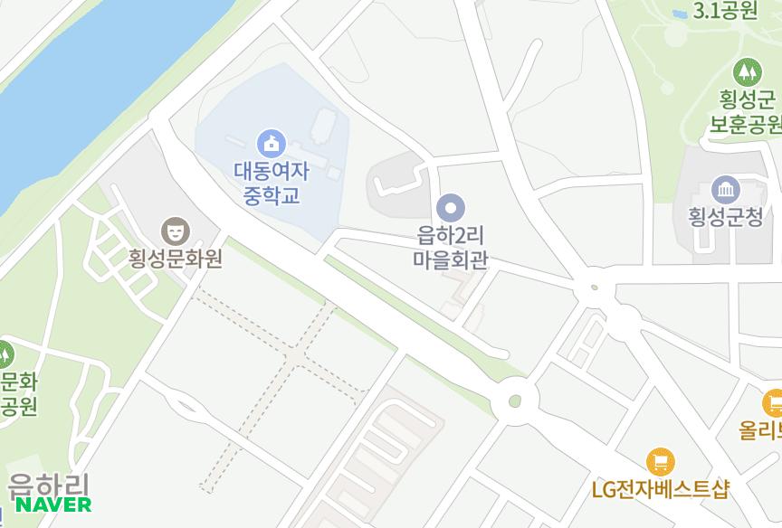 강원특별자치도 횡성군 횡성읍 읍하리 한성빌라 위치·실거래 시세 지도