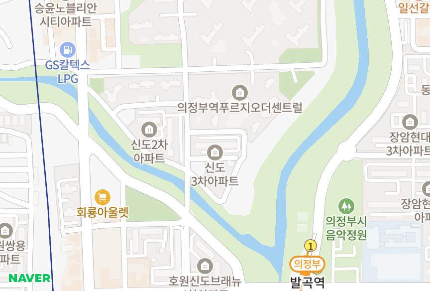 경기도 의정부시 의정부동 신도3차 위치·실거래 시세 지도