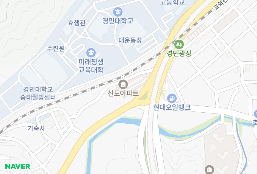 경기도 의정부시 가능동 신도 위치·실거래 시세 지도