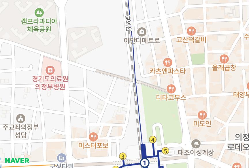 경기도 의정부시 의정부동 스카이파크 위치·실거래 시세 지도